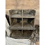 ## wordt niet verzonden - Houten gruttersbak "Derek" 45 cm - grey finish