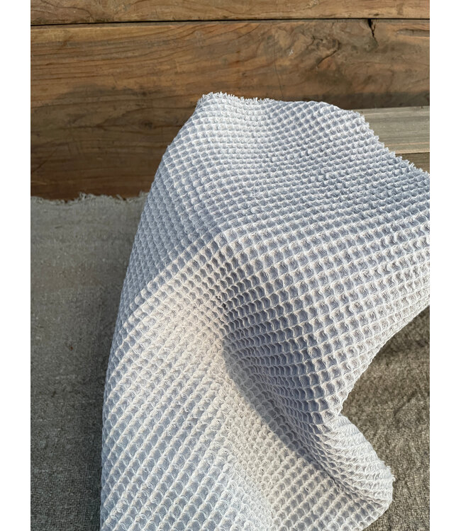 Katoenen wafeldoekje licht grijs 40×40