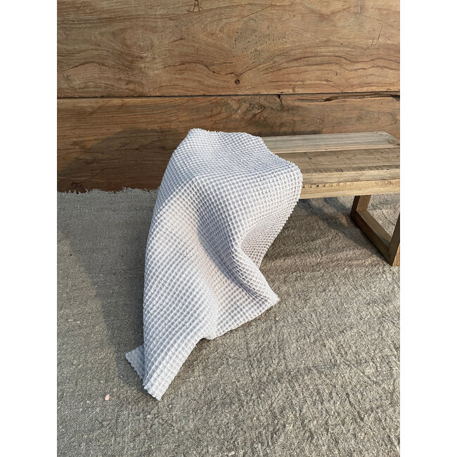 Katoenen wafeldoekje licht grijs 40×40