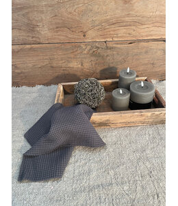 # Katoenen wafeldoekje grijs 40×40