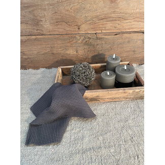 # Katoenen wafeldoekje grijs 40×40
