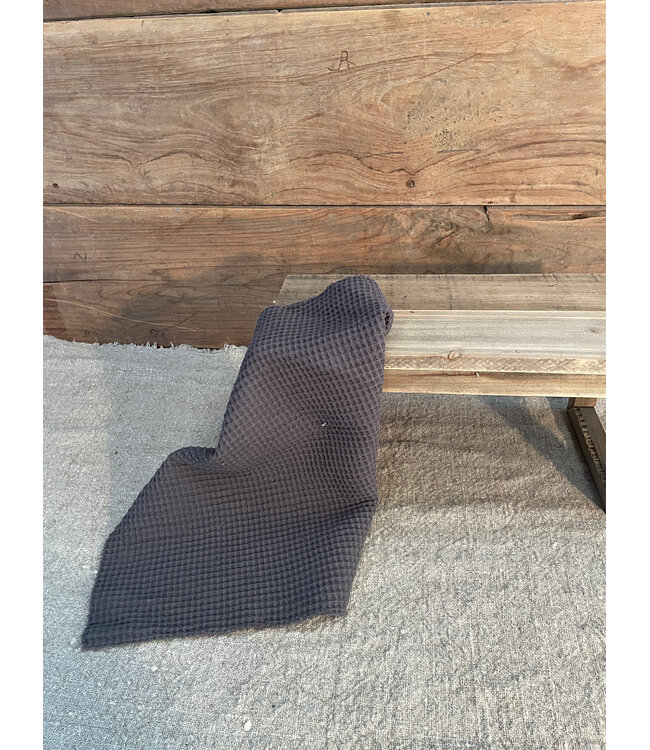 # Katoenen wafeldoekje grijs 40×40