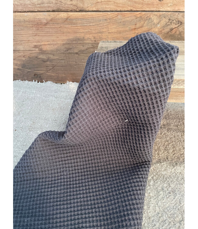 # Katoenen wafeldoekje grijs 40×40