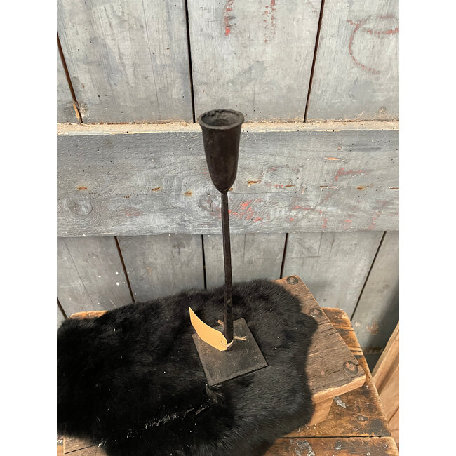 # kandelaar - metaal - 8,5 x 8,5 x 31,5 cm