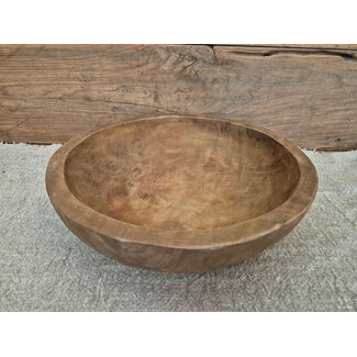 ## wordt niet verzonden - Mix - ronde houten schaal - 40 x 10 cm