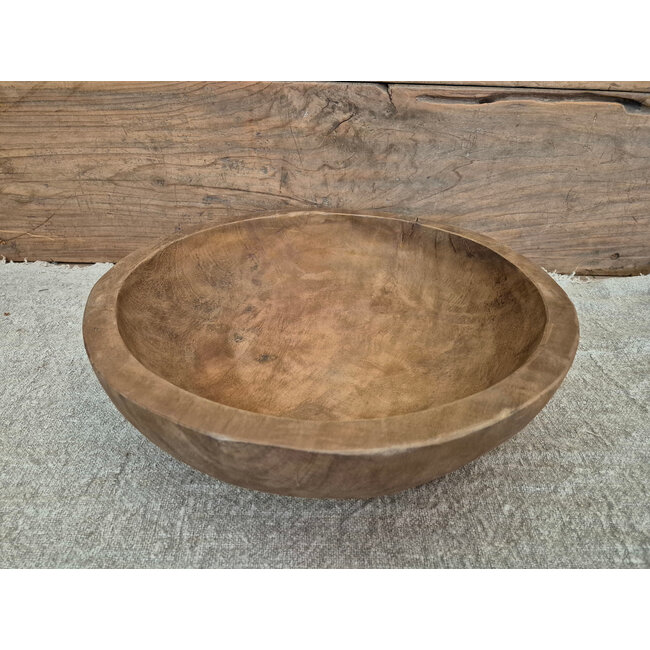 # Mix - ronde houten schaal - 40 x 10 cm