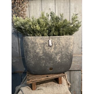 # Planter Oval Grande Ancient Clay L 47 x 16 x 36