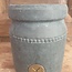 # Grijze bloempot "Edge" 14 cm - majestic black