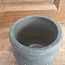 # Grijze bloempot "Edge" 14 cm - majestic black