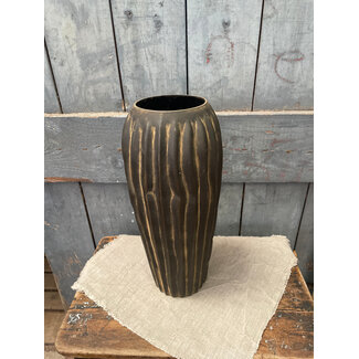 Vaas - glas - ca. 18 x 18 x 40 cm - verzending eigen risico