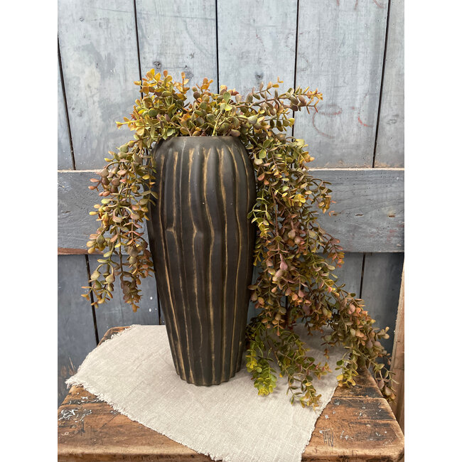 Vaas - glas - ca. 18 x 18 x 40 cm - verzending eigen risico