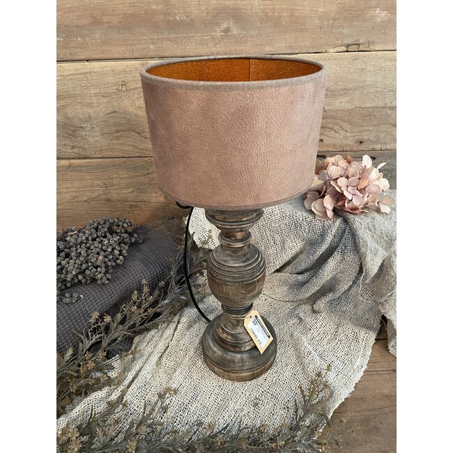 2026 - KKL - lampenkap - bruin croco -  20 x 13 cm - per stuk