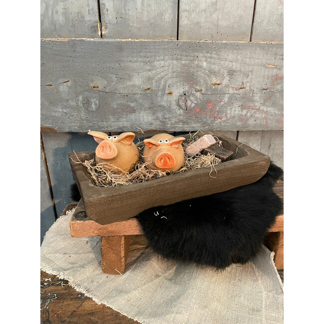 Countryfield Varken - aardewerk - per stuk - ca.  9 x 6 x 7 cm