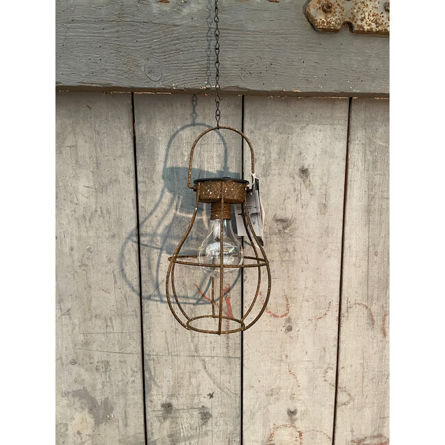 Countryfield # Solarlamp Lomax - Solar tuinverlichting op zonne-energie - Tuinlamp - Roestig uiterlijk - 50 cm