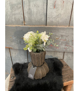 ## Ranonkel/hortensia bundel h28cm creme