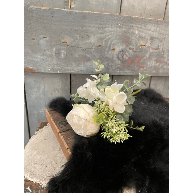 ## Ranonkel/hortensia bundel h28cm creme