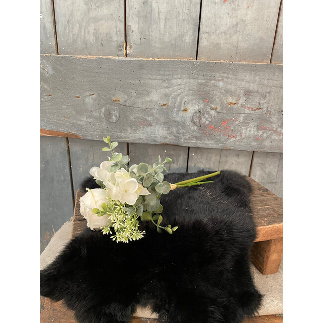 ## Ranonkel/hortensia bundel h28cm creme