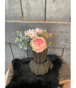 Ranonkel/hortensia bundel h28cm roze