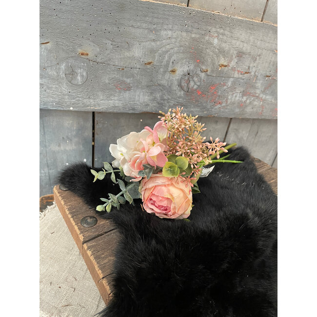 ## Ranonkel/hortensia bundel h28cm roze