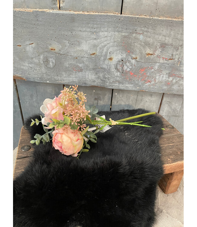 Ranonkel/hortensia bundel h28cm roze