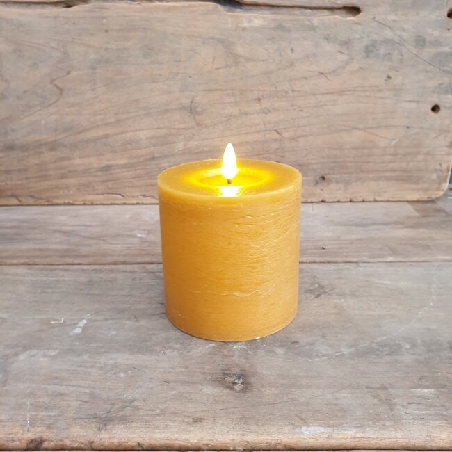Countryfield # Stompkaars rustiek Ø10CM LED ro Lyon S amber-L10B10H10CM