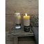 # Ledkaars - taupe/beige - 5 x 12,5 cm - excl. 2AA batterijen