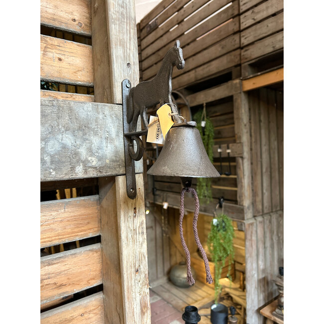 Deurbel Paard Iron gietijzer - ca. 22 x 27 cm