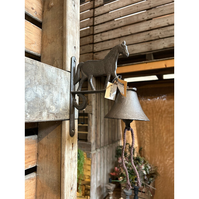 Deurbel Paard Iron gietijzer - ca. 22 x 27 cm