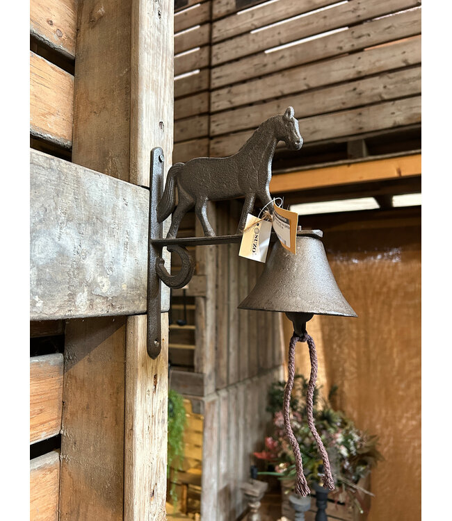 Deurbel Paard Iron gietijzer - ca. 22 x 27 cm