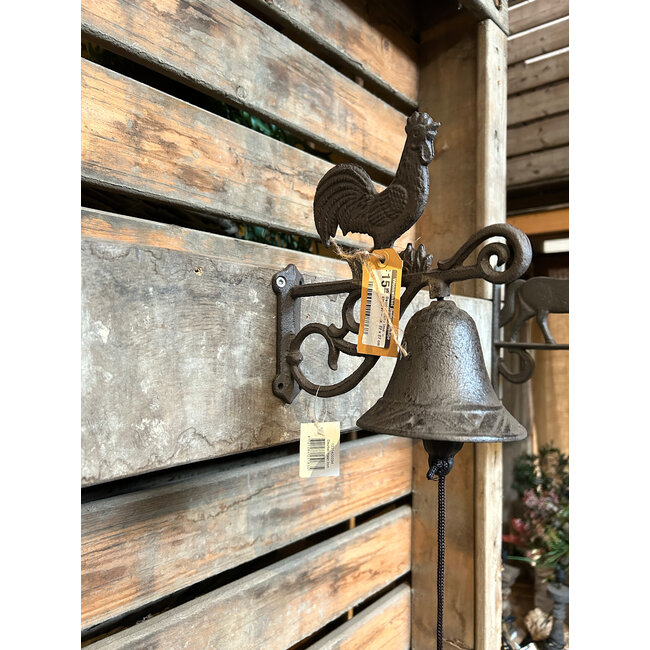 Deurbel Haan Iron - gietijzer - ca. 22 x 27 cm