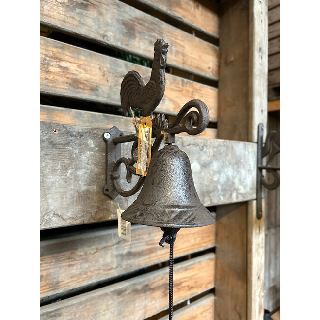 Deurbel Haan Iron - gietijzer - ca. 22 x 27 cm