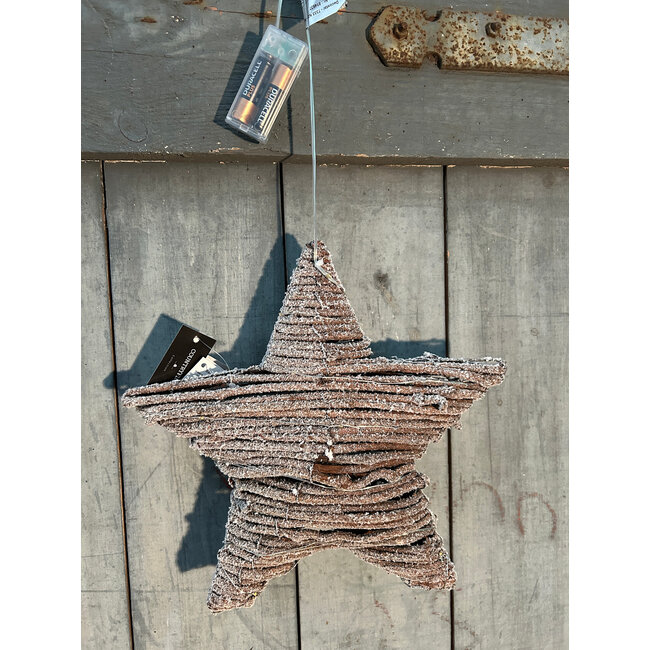 Countryfield # Kerstster LED Snow S sneeuwbruin-L8B30H30CM