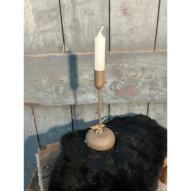 Countryfield # Kandelaar Evie M messing-L8B8H20CM