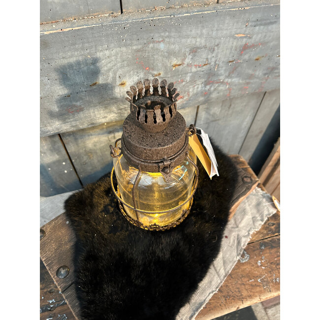 Countryfield # Lantaarn LED E12 ro Jaan roest-L12,5B12,5H22CM 807367