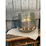 Countryfield # Vaas - bubbelglas - taps - ca. 30 x 30 x 25 cm