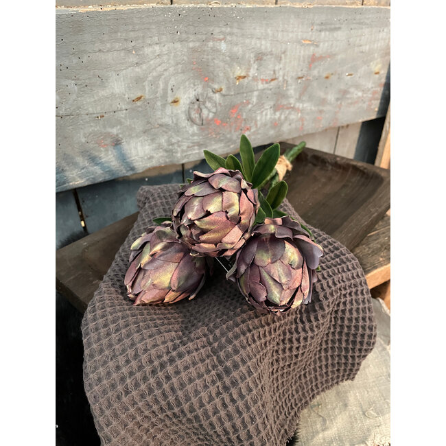 Countryfield Bundel van 3 artichokken - paars - 35 cm