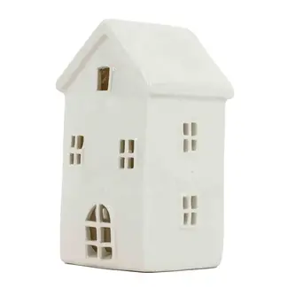 # Huisje keramiek - 6 x 6 x 12 cm - led werkt niet