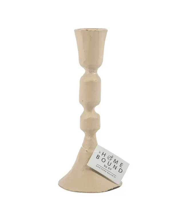 Kaarsenstandaard sand - 7 x 16 cm