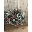 Countryfield # Kunstkrans Eucalyptus S ijsgroen met rode bes-L23B23H10CM
