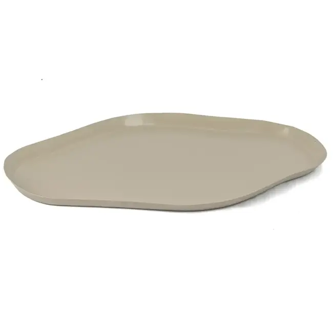 # Metalen tray organisch sand 43x25x2cm