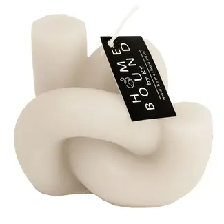 # Kaars organisch beige -9,5x8,5x8cm