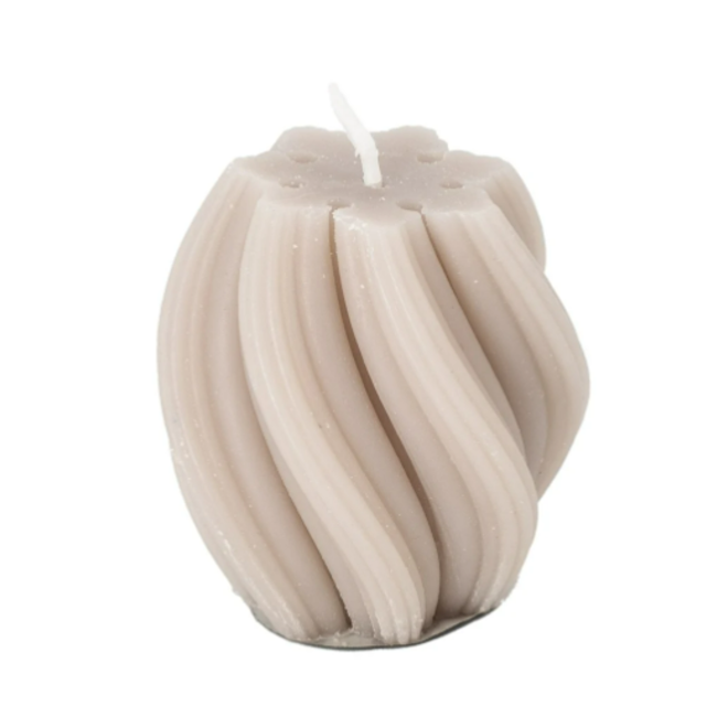 Stompkaars soya twist beige - 5,5x5,5x5,5cm