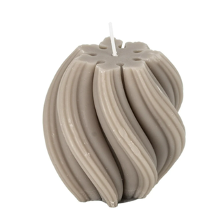 Stompkaars soya twist taupe - 	7,6x7,6x8,5cm