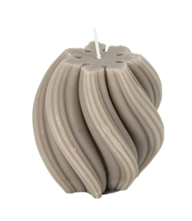 Stompkaars soya twist taupe - 	7,6x7,6x8,5cm