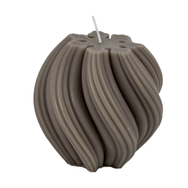 Stompkaars soya twist taupe - 11,3x11,3x11cm