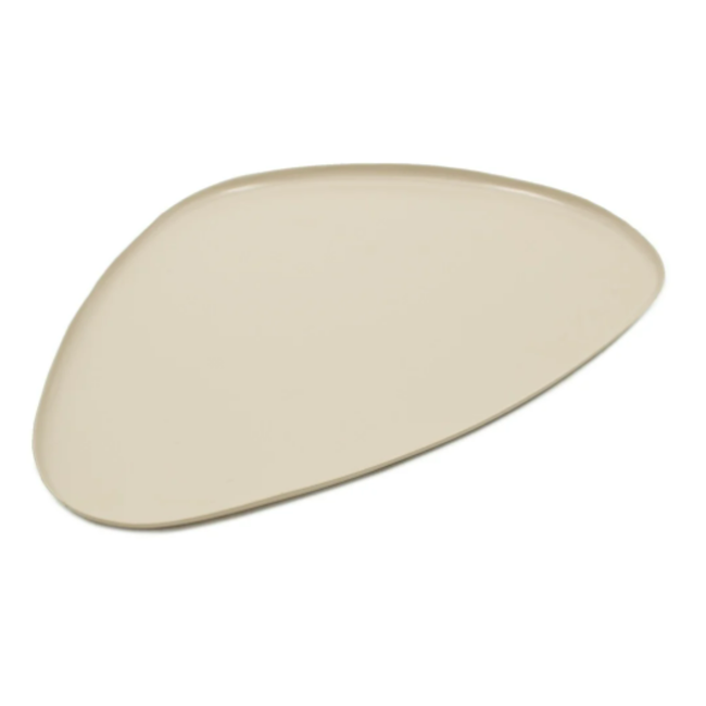 Metalen tray organisch sand marble - 28x39cm
