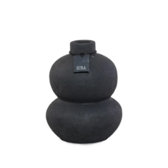 Still 31100 - Bottle Gourd Vase Black Series - 	Ca. 17 L x 17 B x 22 H cm