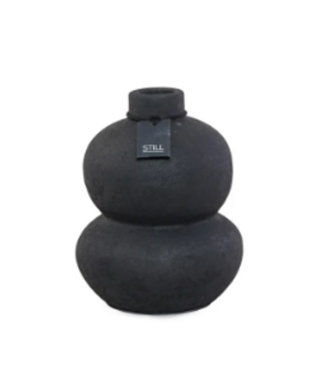 Still 31100 - Bottle Gourd Vase Black Series - 	Ca. 17 L x 17 B x 22 H cm