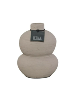 Still ## wordt niet verzonden - 46001 - Bottle Gourd Vase Taupe - Ca. 17 L x 17 B x 22 H cm