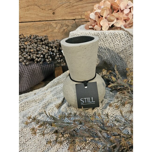 Still 46022 - Taupe gemeleerde vaas - aardewerk - 13 x 20 cm - Serie "Taupe"